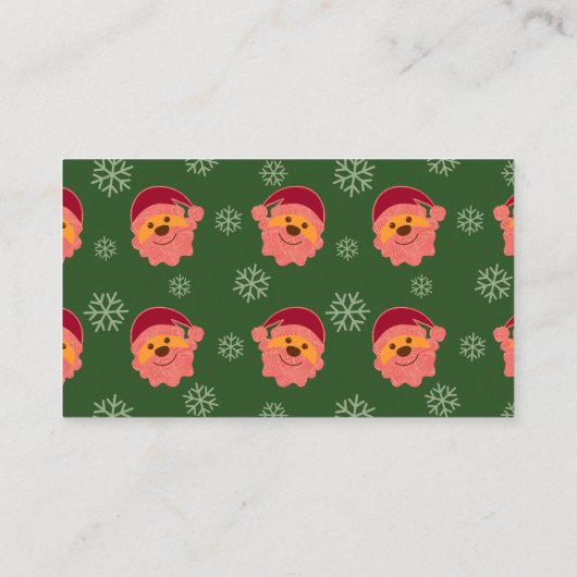 Santa Claus Green 名刺 (裏面)