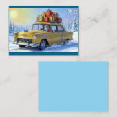 Santa Claus Greeting Card Oldtimer ノートカード (正面/裏面)
