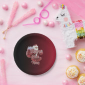 Santa Claus Happy New Year Disposable Paper Plates ペーパープレート (パーティー)