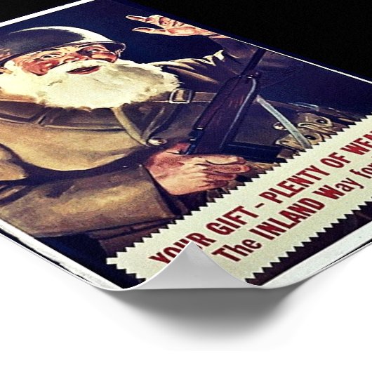 Santa Claus Has Gone To War ポスター (角)