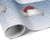 Santa Claus Hatで写真を追加 ラッピングペーパー (ロールコーナー)