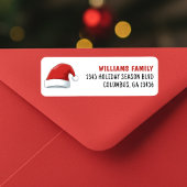 Santa Claus Hat Christmas Holiday ラベル