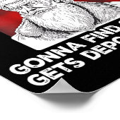 Santa Claus He's Making A List Checking It Twice ( ポスター (角)