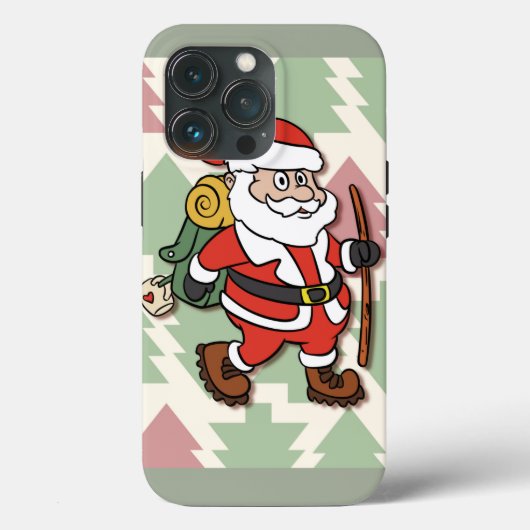 Santa Claus hiker Case-Mate iPhoneケース (裏面)