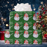 Santa Claus Ho Ho Name Christmasより ラッピングペーパー<br><div class="desc">名前のパーソナライズChristmas Santa Claus Ho Hoラッピング紙</div>