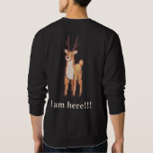 Santa Claus Ho, Ho, Pixelart, Pixel Art  スウェットシャツ (裏面)