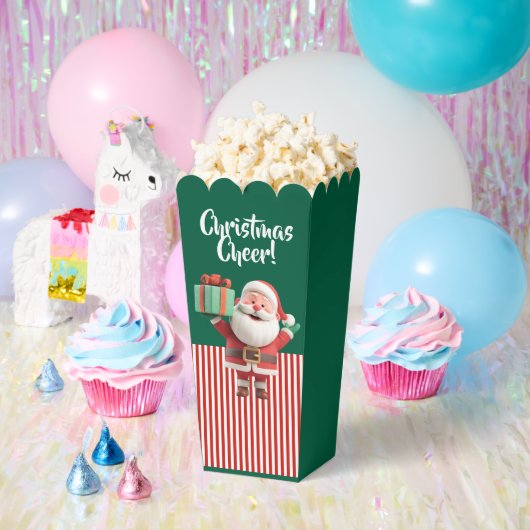 Santa Claus Holding Gift Box  フェイバーボックス (パーティー)