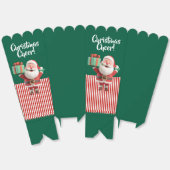 Santa Claus Holding Gift Box  フェイバーボックス (見開き)