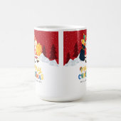 Santa Claus in a Magical Winter Wonderland — Merry コーヒーマグカップ (中央)