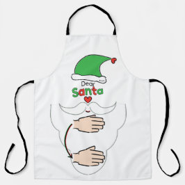 Santa Claus in American Sign Language エプロン