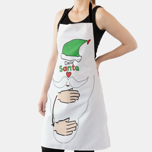 Santa Claus in American Sign Language エプロン (インサイチュ)