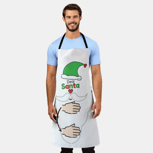 Santa Claus in American Sign Language エプロン (着用した状態)