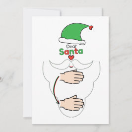 Santa Claus in American Sign Language シーズンカード
