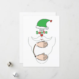 Santa Claus in American Sign Language シーズンカード