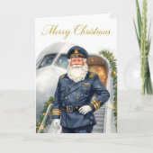 Santa Claus in at the airport カード (正面)