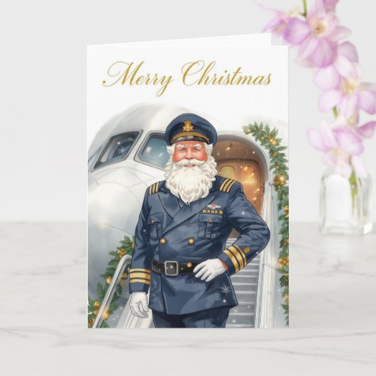 Santa Claus in at the airport カード (蘭)