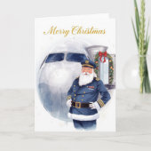 Santa Claus in at the airport カード (正面)