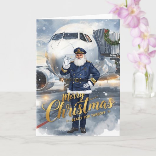Santa Claus in at the airport カード (蘭)