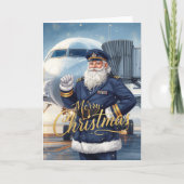 Santa Claus in at the airport カード (正面)