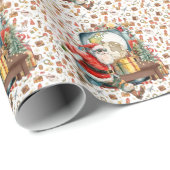 Santa Claus in at the airport ラッピングペーパー (ロールコーナー)