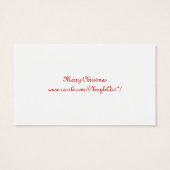 Santa Claus in Pointillismクリスマスギフトタグ (裏面)