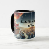 Santa Claus Is Coming To Town Christmas Coffee Mug マグカップ (正面左)