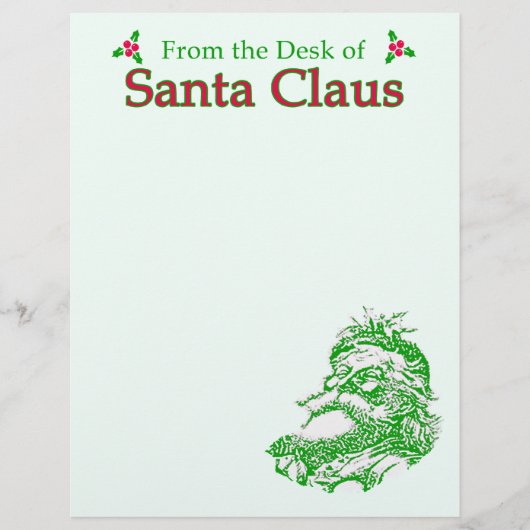 Santa Claus Letterheadのデスクから (正面)
