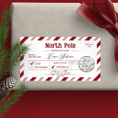 Santa Claus Mail North Pole Christmas ラベル