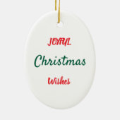 Santa Claus Making a List Ornament セラミックオーナメント (裏面)