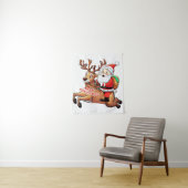 Santa Claus Merry Christmas タペストリー (インサイチュ)