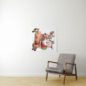 Santa Claus Merry Christmas タペストリー (インサイチュ(横))