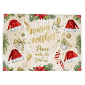 Santa Claus Merry Christmas from California ラージペーパーバッグ (裏面)