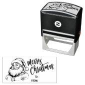 Santa Claus Merry Christmas Stamp セルフインキングスタンプ (インサイチュ)