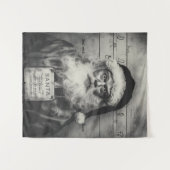 Santa Claus Mugshot:リストいけなが間違って表示 タペストリー (正面(横))