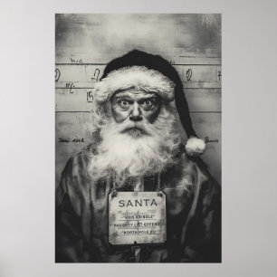 Santa Claus Mugshot：リストいけなが間違って表示 ポスター