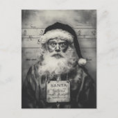 Santa Claus Mugshot:リストいけなが間違って表示 ポストカード (正面)