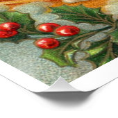 Santa Claus on a wooden horse ポスター (コーナー)