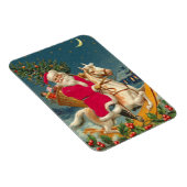 Santa Claus on a wooden horse マグネット (右側)
