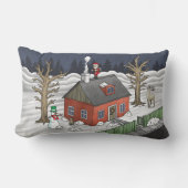 Santa Claus on Christmas Eve ランバークッション (正面)