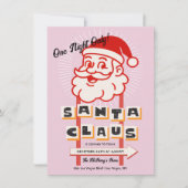 Santa Claus One night only Sign 招待状 (正面)