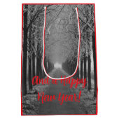 Santa Claus Pixelart Merry Christmas, Pixel Art  ミディアムペーパーバッグ (裏面)