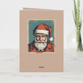 Santa Claus Portrait Pulp Culture Art カード (裏面)