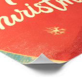 Santa Claus Preparing Christmas Gifts ポスター (角)