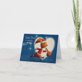 Santa Claus Rabbit is running to you カード (正面)