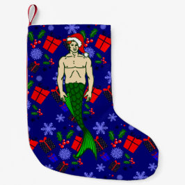 santa claus redhead merman ugly xmas mermaid gifts スモールクリスマスストッキング