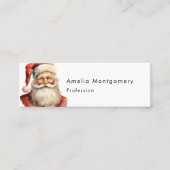 Santa Claus Retro Christmas スキニー名刺 (正面)