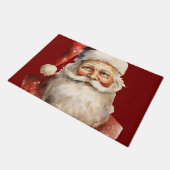 Santa Claus Retro Christmas ドアマット (アングル)