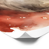 Santa Claus Retro Christmas ポスター (角)