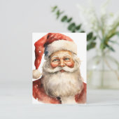 Santa Claus Retro Christmas ポストカード (スタンド正面)