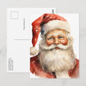 Santa Claus Retro Christmas ポストカード (正面/裏面)